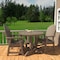 Highwood Usa Hamilton 3pc Round Outdoor Patio Furniture Dining Set AD-DNA36-WBR - alternate 2